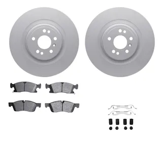 R1 Concepts WDUH1-63232 Carbon Series Brake Rotors W/ 5000 Oep Brake Pads & Hdw